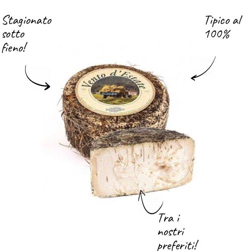 Vento d'Estate Vaccino al fieno di montagna, 1/4 di forma 600g