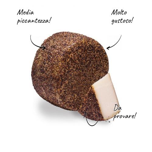 Caciottona di Capra con Pepe e Olio Extravergine di Oliva 300g